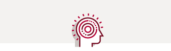 Icon graphic brain representing mental health